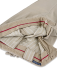 Broek Beige Twill Brushed Katoen