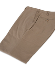 Broek Bruin Twill Brushed Katoen