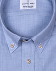Overhemd Lichtblauw Twill Katoen/Cashmere