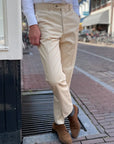 Chino Off White Katoen