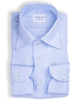 Maathemd Linnen Blauw Wit Gestreept