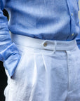 Maathemd Linnen French Blue