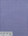 Overhemd Blauw Houndstooth Twill Katoen