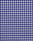 Overhemd Blauw Houndstooth Twill Katoen