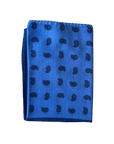 Shawl, blue print Paolo Albizzati