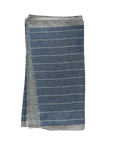Shawl, staalblauwgrey stripes Paolo Albizzati