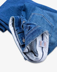 Spijkerbroek Middenblauw met Wassing Katoen