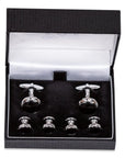 Studs & Cufflinks, 'Black Onyx'