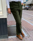 Broek Groen Moleskin Katoen