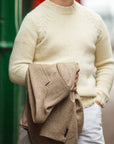 Knitwear Mock Neck Off White Wol