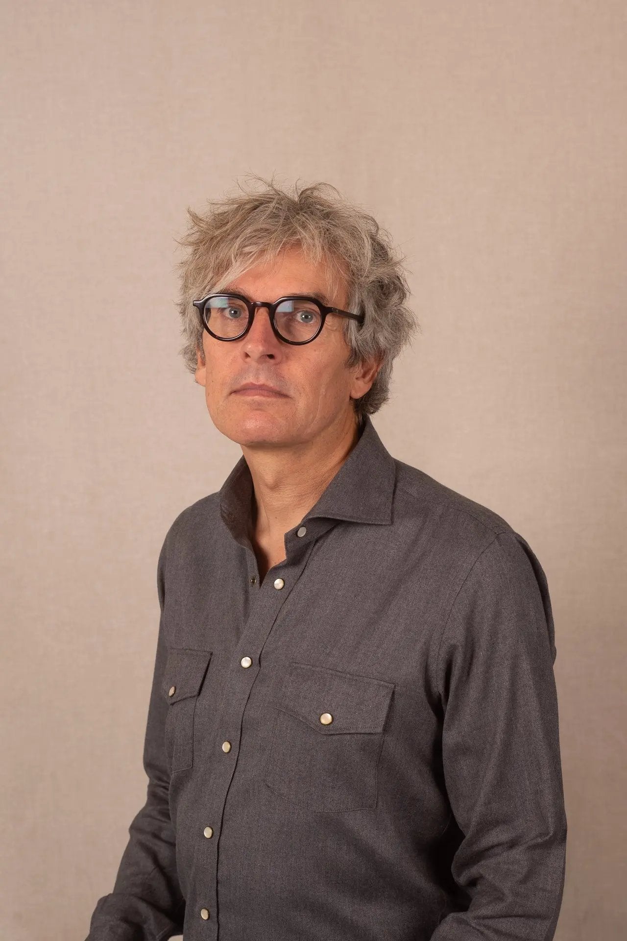 Maathemd Grijs flannel Emanuel Berg