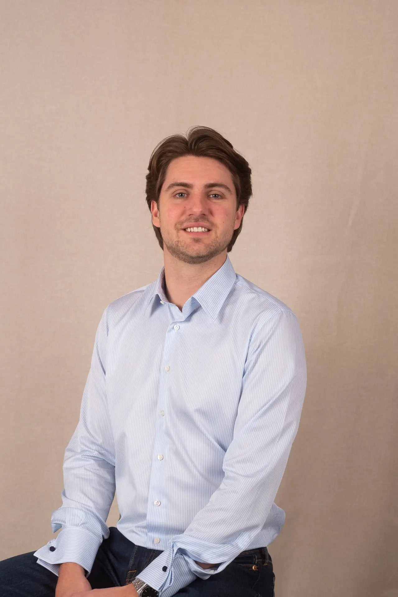 Maathemd Oxford streepje blauw Emanuel Berg