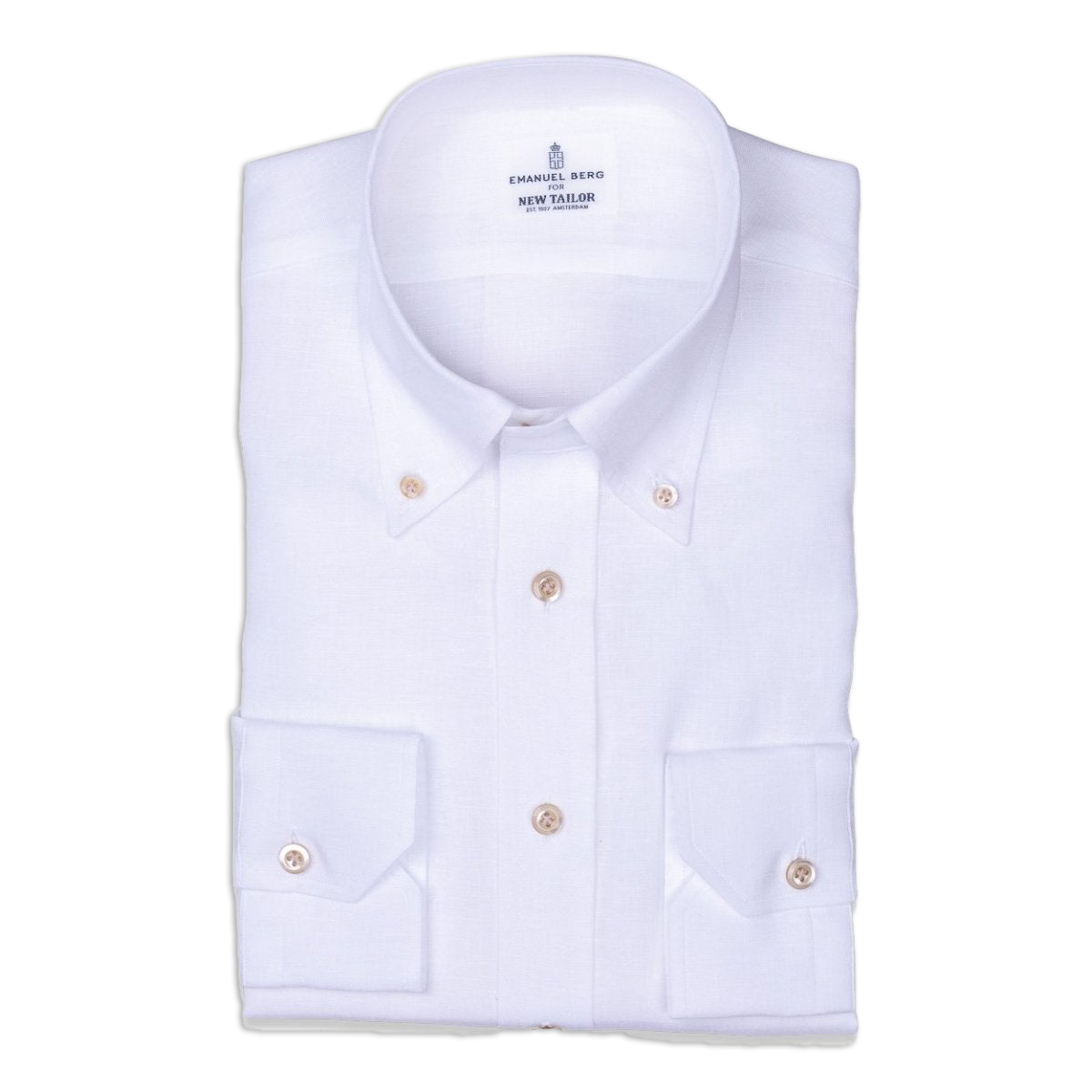 Emanuel Berg - Overhemd Wit Linnen, Shirt | NEW TAILOR Webshop