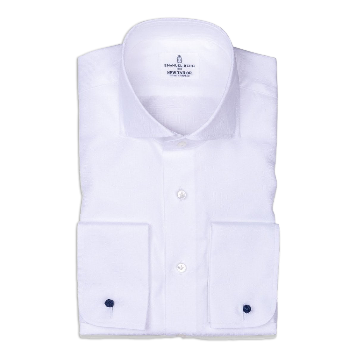 Emanuel Berg - Overhemd Wit Twill Katoen, Shirt | NEW TAILOR Webshop