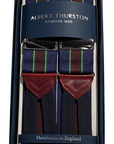 Albert Thurston - Bretels Gestreept Blauwe braids, Bretels | NEW TAILOR Webshop