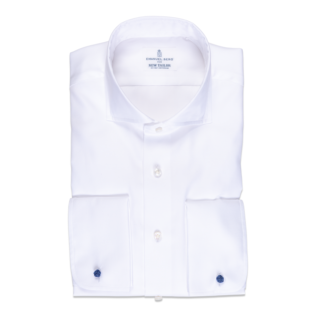 Emanuel Berg - Overhemd Wit Oxford Traveller Katoen, Shirt | NEW TAILOR Webshop
