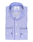 Emanuel Berg - Overhemd Blauw Streepje Twill Katoen, Shirt | NEW TAILOR Webshop