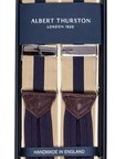Albert Thurston - Bretels Goud Blauw, Bretels | NEW TAILOR Webshop