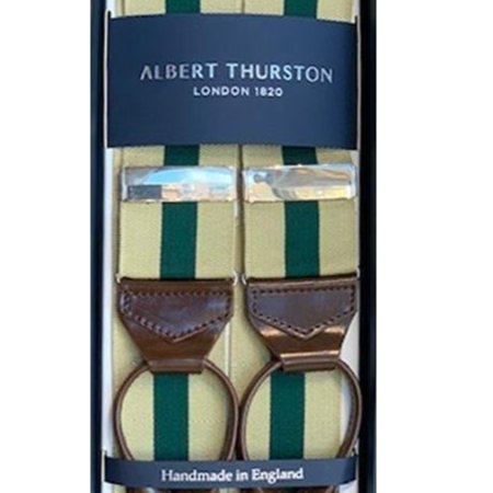 Albert Thurston - Bretels Khaki &amp; Groen, Bretels | NEW TAILOR Webshop
