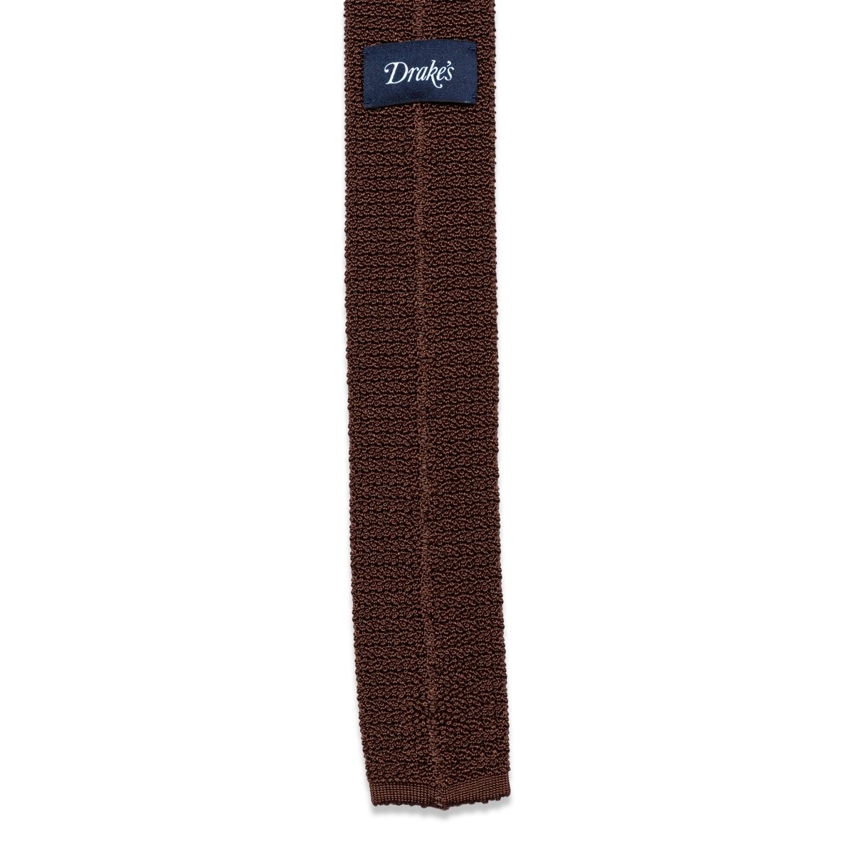 Drake&#39;s - Das, Brown knitted, Dassen | NEW TAILOR Webshop