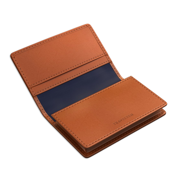 Travelteq - Folding Wallet Cognac Leer, Wallet | NEW TAILOR Webshop
