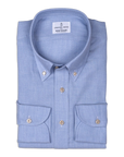 Emanuel Berg - Overhemd Lichtblauw Twill Katoen/Cashmere, Shirt | NEW TAILOR Webshop