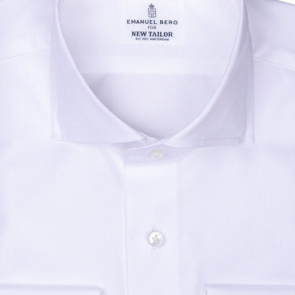 Emanuel Berg - Maatshirt, White Plain Twill (Business Wear), Shirt | NEW TAILOR Webshop