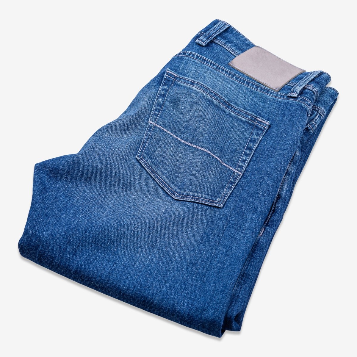 NEW TAILOR - Spijkerbroek, Middenblauw Washed (Candiani), Jeans | NEW TAILOR Webshop